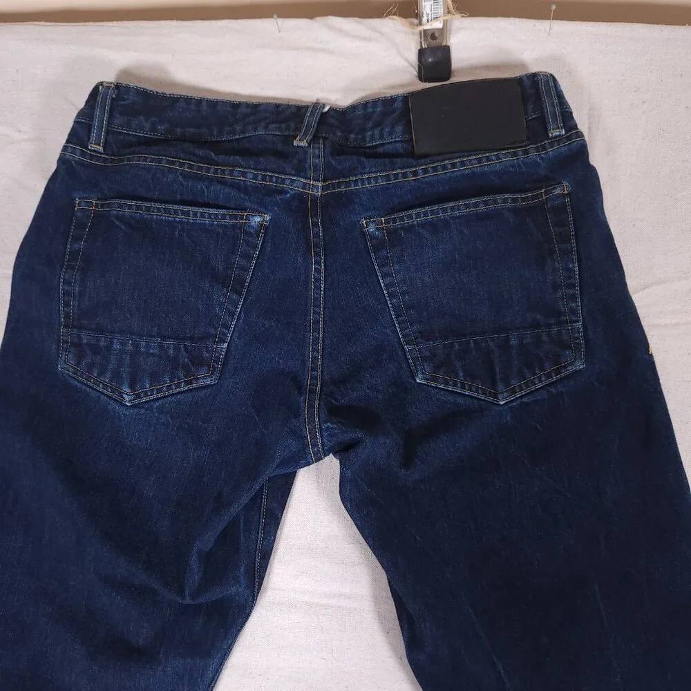 Agave Denimsmith Maverick Classic Straight Blue Jeans Mens Size 36 Button Fly - Picture 10 of 16